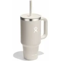 Hydro Flask Thermobecher All Around Travel Tumbler in den Größen 24 oz/ 32 oz / 40 oz, 1-tlg., Edelstahl, Thermo Cup mit Strohhalm, 709 ml/ 946 ml/ 1182 ml