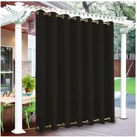 BTTO V&G Vorhang Outdoor Vorhänge,Winddicht Outdoor Gardinen mit Ösen Oben und Unten, Wasserdicht