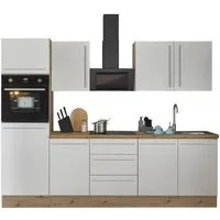 KOCHSTATION Küchenzeile Florida, Breite 270 cm, wahlweise mit E-Geräten,Softclose für Türen/Schubkästen