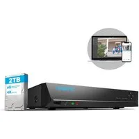 Reolink Überwachungskamera Zubehör 8CH NVR (Innenbereich, 2TB Festplatte,24/7 Aufzeichnung, Stromversorgung über Ethernet)