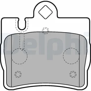 Delphi Bremsbel?ge hinten Mercedes S-Klasse W220