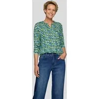 Rabe Langarmshirt mit grafischem Muster