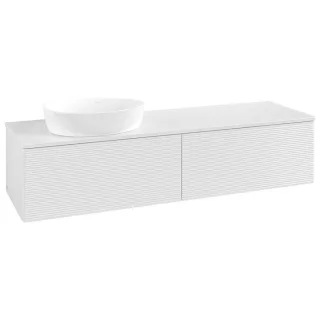 Villeroy & Boch Antao Waschtischunterschrank 1600x360x500mm L37150GF mit Beleuchtung mit Struktur FK/AP: GF/0