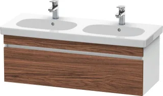 Duravit DuraStyle Waschtischunterbau wandhängend Nussbaum dunkel & Weiß Matt 1150x453x398 mm - DS638 DS638602118