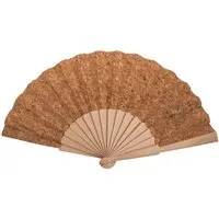 LK Trend & Style Handfächer Klappbarer Handventilator aus Kork und Holz, (Wenn Qualität und herausragender Stil gleichrangig sind, erfüllt dieser Fächer alle Kriterien, ein wunderbares Material), absolut salonfähig sich stilvoll eine frische Brise zu