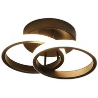 Riserva Dekolicht LED Deckenleuchte Doppelring 22W 6500K Weiß Ø17cm Modern, Augenschutzdesign,einfache Installation,für Büros,Flure,Gänge