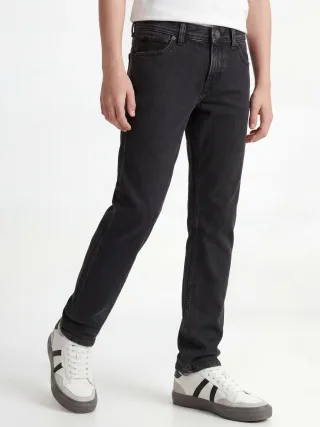 JACK&JONES - JJICHRIS JJORIGINAL AKM 823 NOOS JNR Black Denim - Gr. - 152