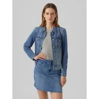 Vero Moda Jeansjacke VMZORICA LS DENIM JACKET MIX NOOS mit leichten Destroyed Effekten