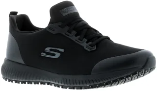 Skechers Womens Turnschuhe Squad Lace Up schwarz