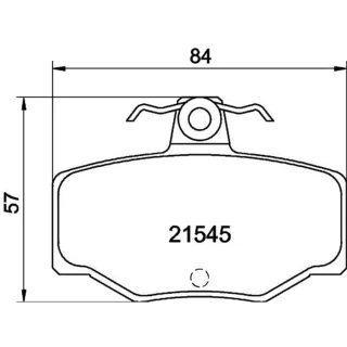 Hella Bremsbel?ge hinten Nissan Almera N16 Primera P10 P11