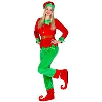 dressforfun Engel-Kostüm Weihnachtshelfer/Wichtel, in rot, Gr. XXL, Bequeme Hose mit Gummizug, Langarm-Shirt in Jacket-Optik, Schöner Gürtel mit Klettverschluss