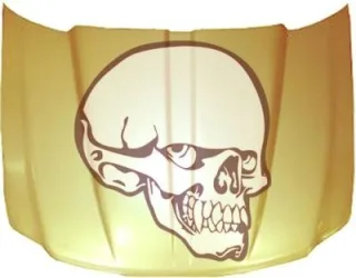 Autoaufkleber für die Motorhaube "Druckaufkleber Skull"