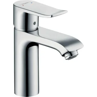 hansgrohe Metris 110 Waschtisch Armatur 31203000 chrom, mit Ablaufgarnitur, LowFlow