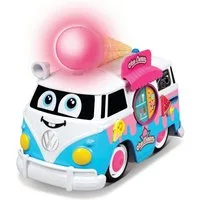 bbJunior Spielzeug-Auto Spielzeugauto - Volkswagen Magic Ice Cream Bus (blau, 20cm), mit verschiedenen Licht und Soundeffekten
