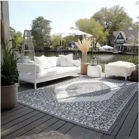 ELLE DECORATION Teppich Meekly Wendeteppich, rechteckig, Höhe: 5 mm, Flachgewebe, In-& Outdoor, Modern, beidseitig, Balkon, Wohnzimmer