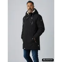 Blue Wave Funktionsmantel Kuddel Herren Funktionsparka Jacke Kuddel - Parka Winterjacke Funktionsjacke