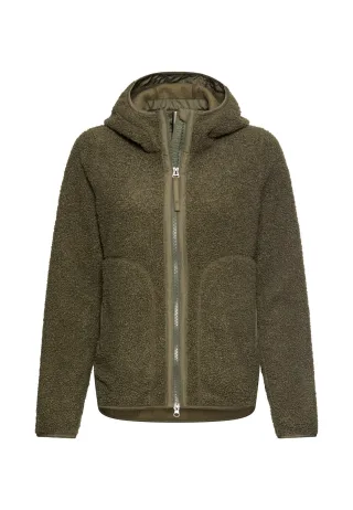 camel active - Teddyjacke mit wärmenden Taschenfutter dark olive - Gr. - 44