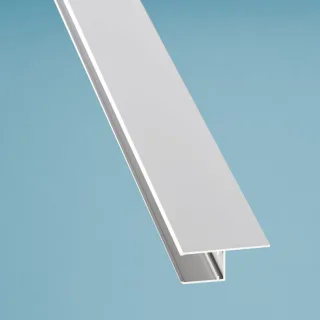 Alu U-Profil mit Befestigungslasche für 16mm Hohlkammerpaneele