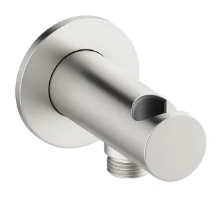 Damixa Brauseanschlusswinkel 1/2" mit integriertem Brausehalter, Stahl PVD, 48446 484464600