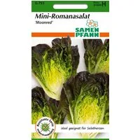 SAMEN PFANN Gemüsesamen Romanasalat, Moonred - Saatgut Salat-Samen Samen, Lactuca sativa