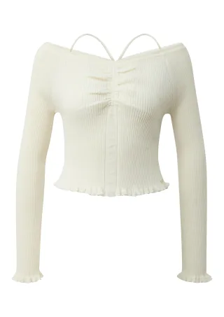 qs - Strickpullover creme - Gr. - M