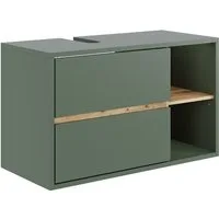 Vicco Waschbeckenunterschrank Viola, Grün/Artisan, 100 x 60 cm mit 2 Schubladen (1-St)
