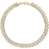 Firetti Armband Schmuck Geschenk Gold 585 Armschmuck Armkette Fantasie bicolor