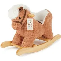 BIECO Schaukeltier Bieco Plüsch Schaukeltier Pferd 60 cm Kinder