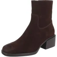 Ital-Design Echtleder Damen Stiefelette mit Blockabsatz Stiefelette (92125480) Blockabsatz Stiefeletten in Braun