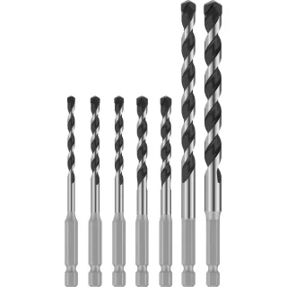 Bosch PRO HEX-5 Bohrer, 4x100, 5x100, 5x100, 6x100, 6x100, 8x150, 10x150 mm,7-teiliges Set - 2608707005