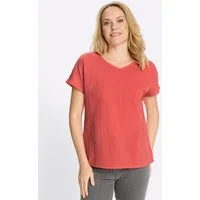 Sieh an! Klassische Bluse Schlupfbluse Kurzarm
