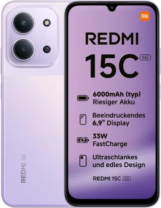 Xiaomi Redmi 15C 5G 4/256GB [Dual-Sim] lila
