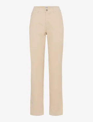 Brax Damen Cordhose Style CAROLA DARK ECRU, hellbeige, Gr. 40