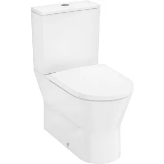 hansgrohe EluPura Original S Stand WC Set 60346450 AquaChannel Flush mit Spülkasten und WC Sitz mit SoftClose und QuickRelease, weiß