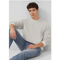 s.Oliver Sweatshirt Sweatshirt Strukturiertes Sweatshirt mit Crew Neck