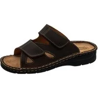 Fischer-Markenschuh Andreas Pantolette aus Nubukleder, Weite G, Ledereinlegesohle herausnehmbar