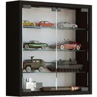 VCM Hängevitrine Hängevitrine Wandvitrine Sammel Deko Mandosa S 40x40x10cm Vitrinenschrank, Glasschrank, hängend
