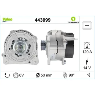 Valeo Lichtmaschine 120A Audi 80 A4 A6 Cabriolet VW Passat Transporter 1,9