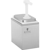 Royal Catering Sauciere Saucenspender 2 L Pumpspender Senfspender Dosierspender Edelstahl, verschiedene Größen