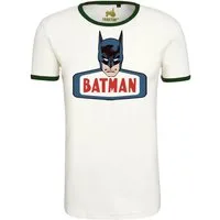 LOGOSHIRT T-Shirt Batman Face mit trendigem Superhelden-Print