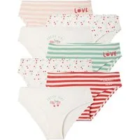 vertbaudet Slip Mädchen Slips mit Kirschen 7er-Pack