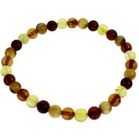 OSTSEE-SCHMUCK Armband - Kugel 6 mm - Bernstein -, (1-tlg)