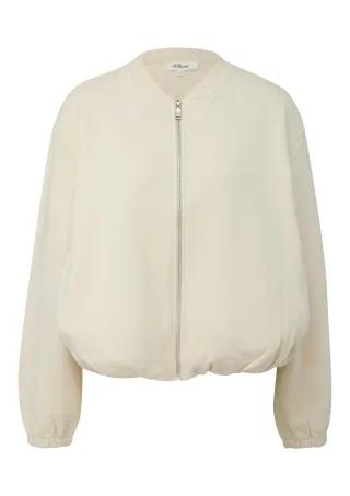 s.Oliver - Sweatshirt Jacke beige - Gr. - 44