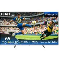 CHiQ M65QN9G QLED Mini LED-Fernseher (164 cm/65 Zoll, 4K Ultra HD, 4K UHD TV, Smart-TV, Google TV, Mini LED TV, DLG 120Hz, 4K Dolby Vision, Unterstützt Apple AirPlay)