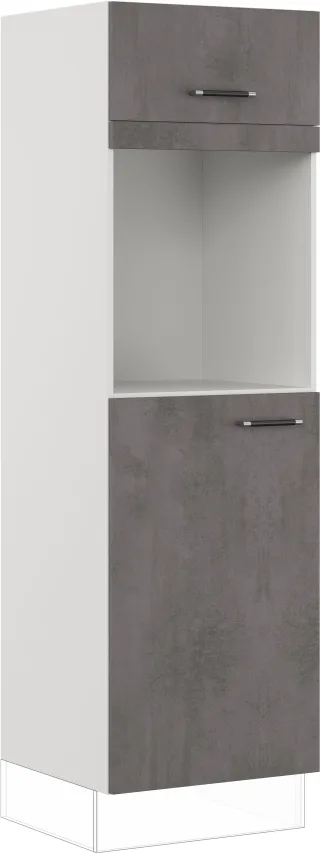 IMPULS KÜCHEN Backofen/Kühlumbauschrank ""Prag", Breite/Höhe: 60/190,7 cm" vormontiert, mit Klapptür, mit Drehtür