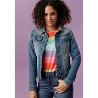 Aniston CASUAL Jeansjacke in Used-Waschung