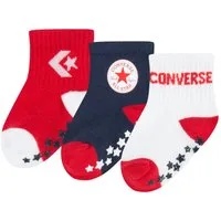 Converse ABS-Socken CONVERSE LOGO INFANT TODDLER NO SLIP QUARTER 3 PK (3-Paar) rutschhemmende ABS-Noppen, im 3er-Pack, für Babys