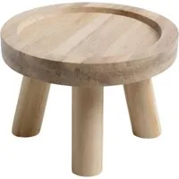 Spetebo Blumenhocker rund natur mit 3 Beinen - Ø 20 cm (Anzahl, 1 St., Stück), Stabiler Stand auf 3 Beinen