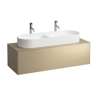 LAUFEN Waschtischunterschrank SONAR f.WT H812348/9 1175x455 1 Schubl. Ausschnitt Mitte Gold, H405471 H4054710340401