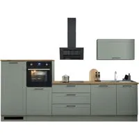 BASIC by Balculina Küchenzeile Marsi, Breite 320 cm, höhenverstellbare Füße, mit Soft-Close-Funktion